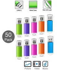 1G 2GB 4GB 8G 16G 32G USB 2.0 Pen Drive Memory Stick USB Flash Drive 50Pack