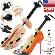 2-way Solid Wooden Adjustable Shoes Stretcher Shoe Trees Men Women Boot US 5-13