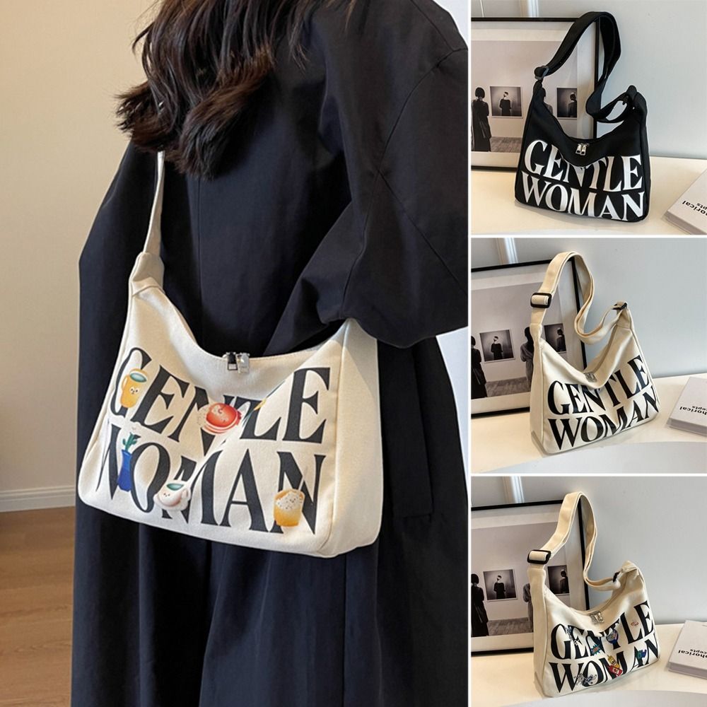 Large Capacity Outing Handbags Canvas Shoulder Bag Portable Large Capacity Outing Handbags Canvas Shoulder Bag Portable