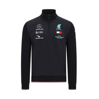 Mercedes AMG Petronas New 2020 F1 Team Zip Neck Jumper in Black | eBay