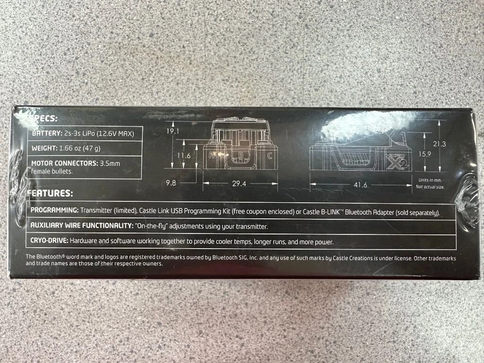 Castle Creations Mamba Micro X2 WP 1/18 Scale Brushless Combo 5300Kv 010-0169-02 - Image 4 of 4