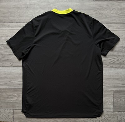 Leeds United Nike DRI-FIT シャツ Leeds United Football Shirt Mens 2XL XXL Black Adidas 2021/22