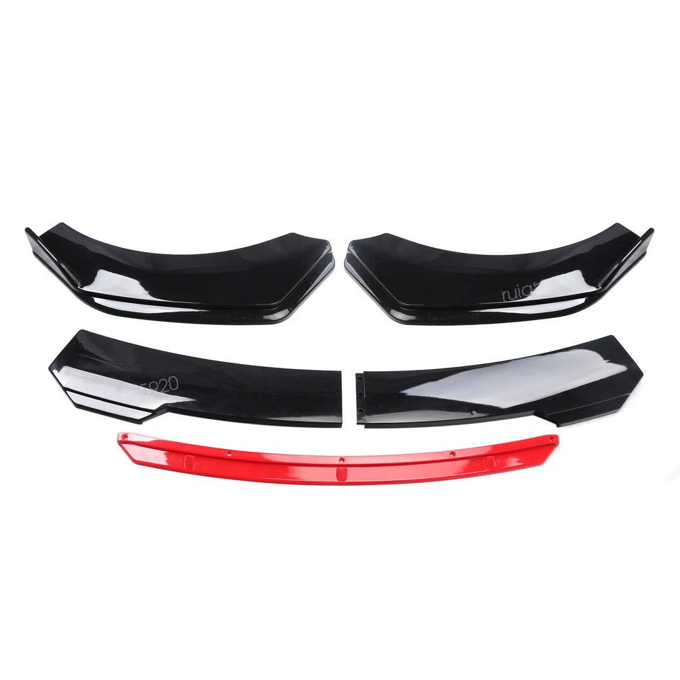 For Pontiac Vibe 2003-2010 Black&Red Front Bumper Lip Spoiler Splitter Body Kit Foto 4 de 4