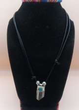 Unisex Adjustable Necklace Natural Stone Quartz Crystal Spiritual Amulet