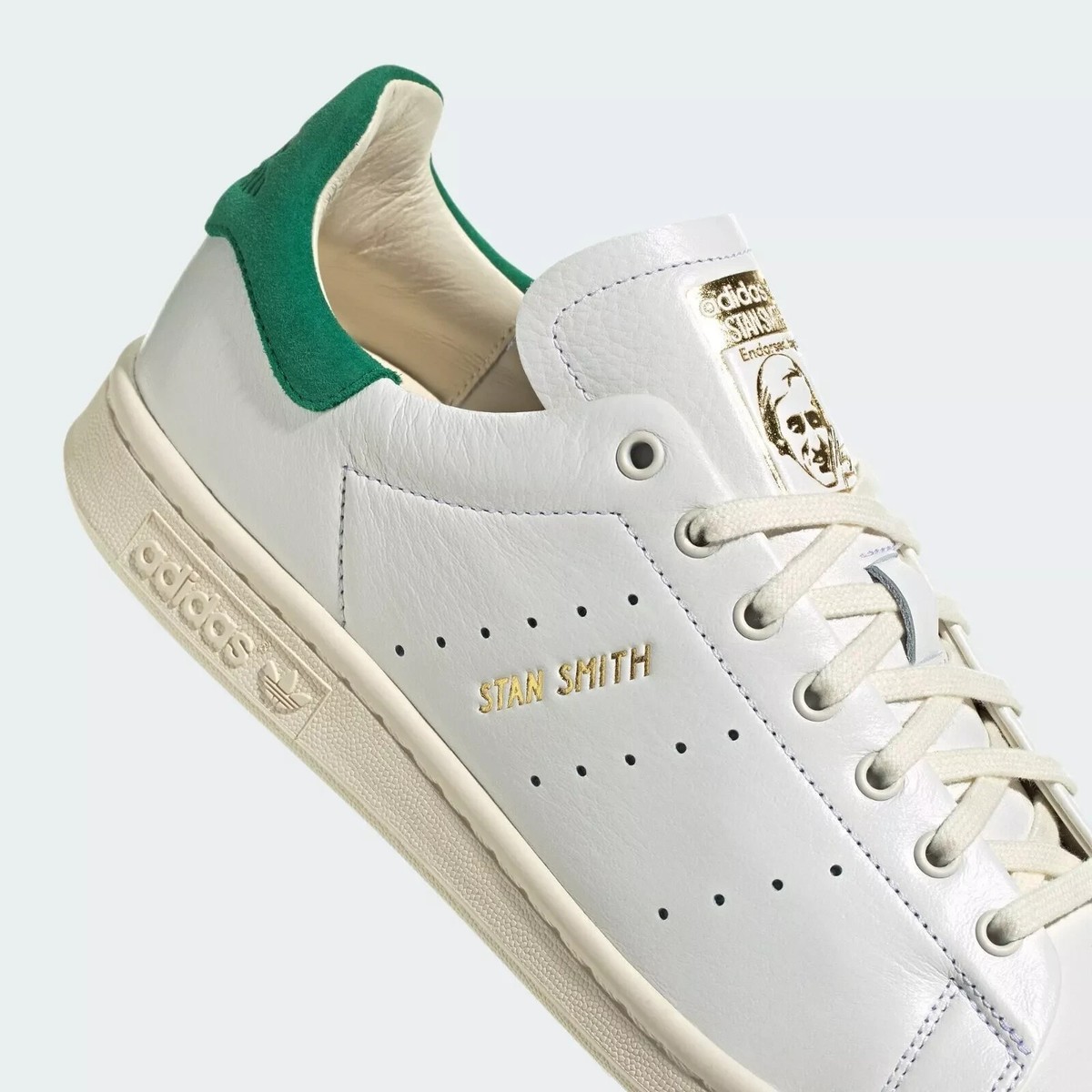 Size 10 - adidas Stan Smith Lux White Green for sale online | eBay