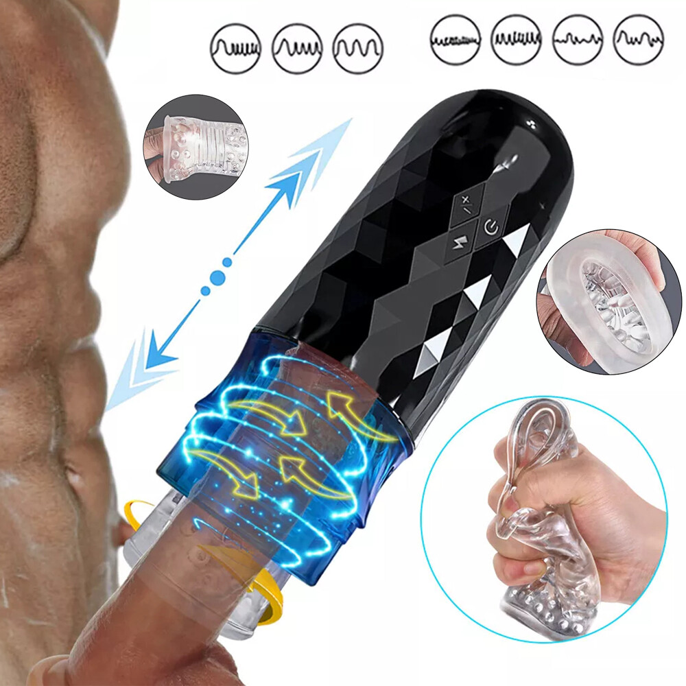 Elektrischer Masturbator Mann Handfrei Cup Sexspielzeug 10 Modus Akku Penis DHL