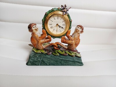 JAY STRONGWATER MONKEY & DRAGON-FLY CLOCK | eBay