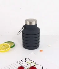 Expandable and Foldable Silicone Travel Water Bottle