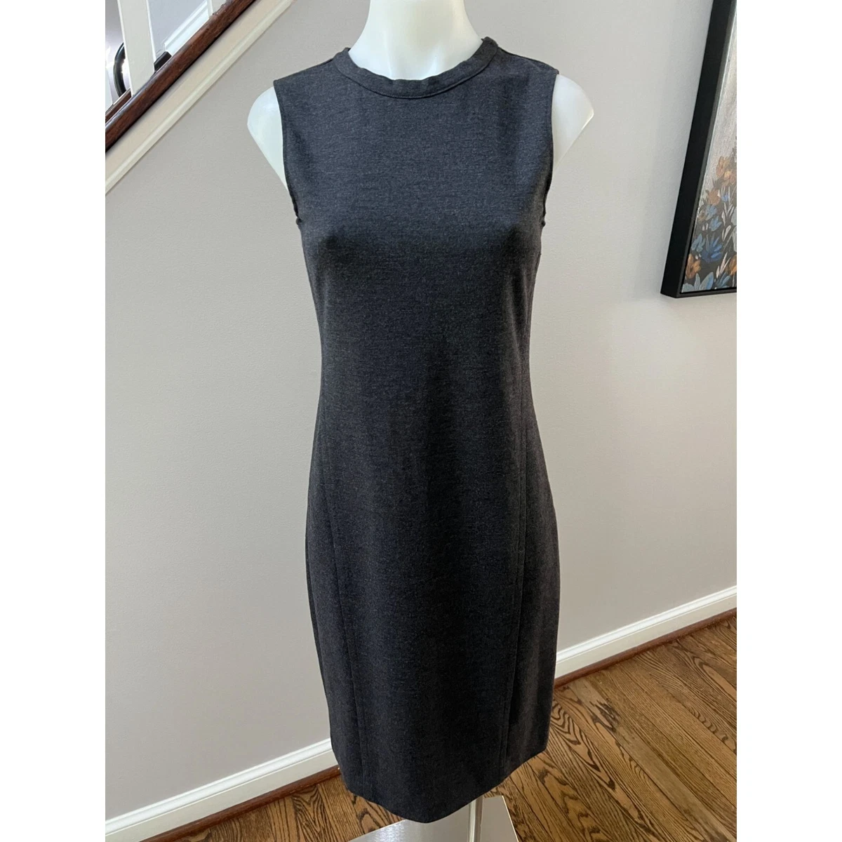Theory good top wool shift dress