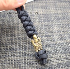 Brass "Knight" Shaped Lanyard Bead Knife Paracord Beads With Handmade Lanyard