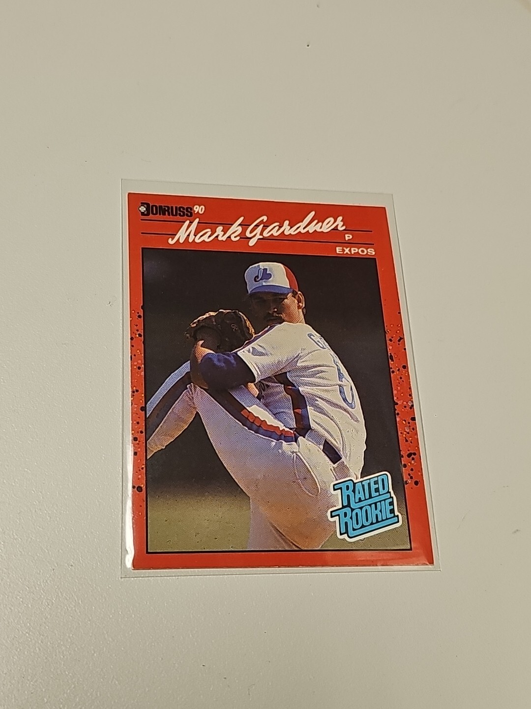 1990 Donruss Rated Rookie RC #40 Mark Gardner Montreal Expos Baseball Card