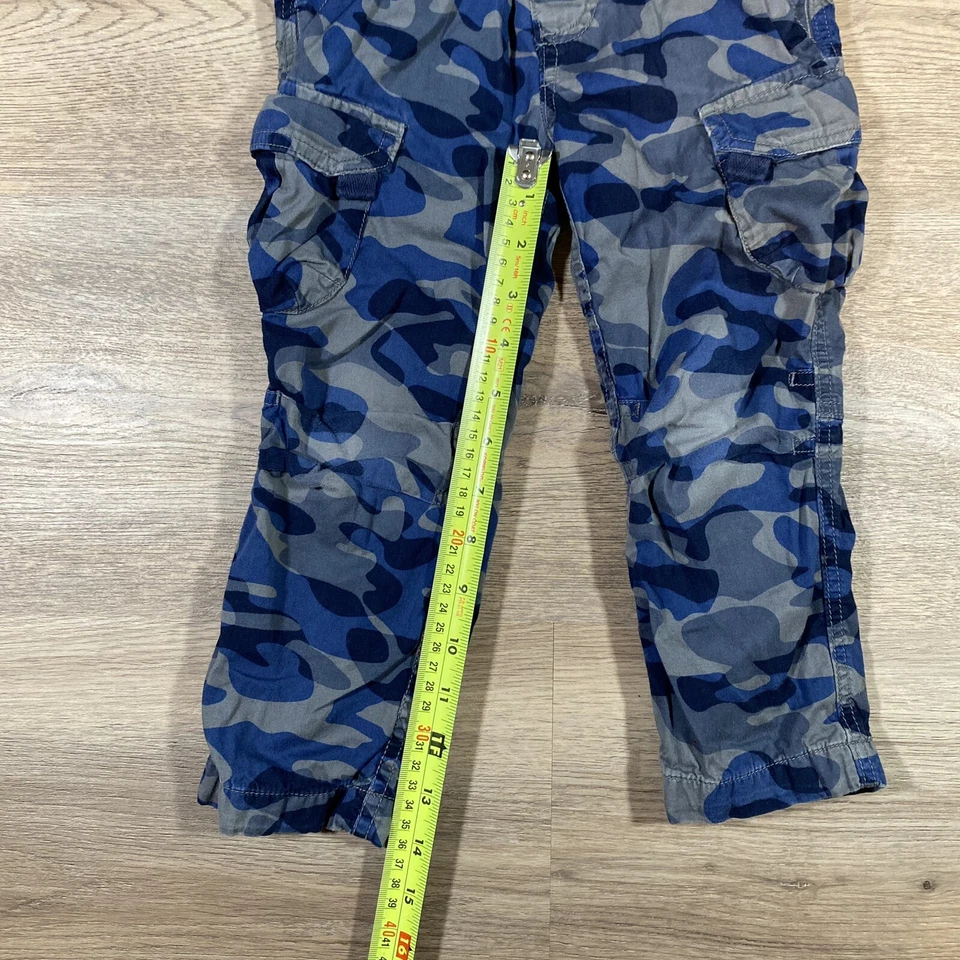 Hanna Andersson 伪装裤子绝缘男孩尺寸 100 厘米 4 美国蓝色 — 第 3/4 张图片