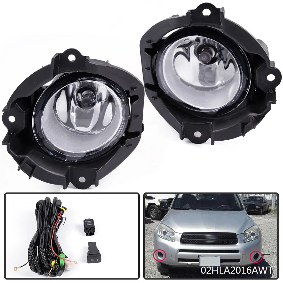 APTO PARA TOYOTA RAV4 2006-2008 PARACHOQUES FAROS ANTINIEBLA LUCES CON INTERRUPTOR Y KIT DE CABLEADO Foto 2 de 4