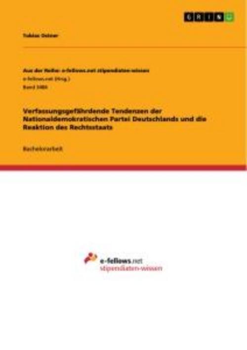 Thumbnail - Verfassungsgefährdende Tendenzen Der Nationaldemokratischen Partei