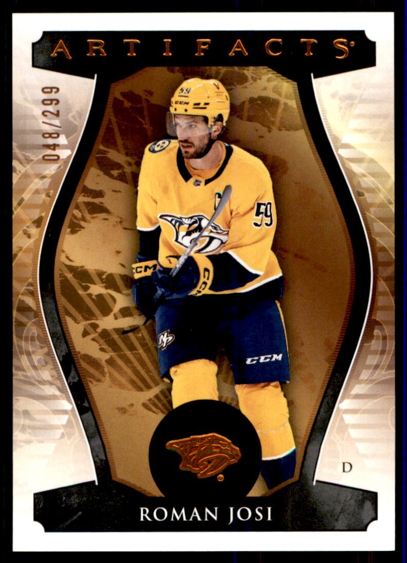 2023-24 UPPER DECK ARTIFACTS COPPER ROMAN JOSI 048/299 NASHVILLE PREDATORS #118
