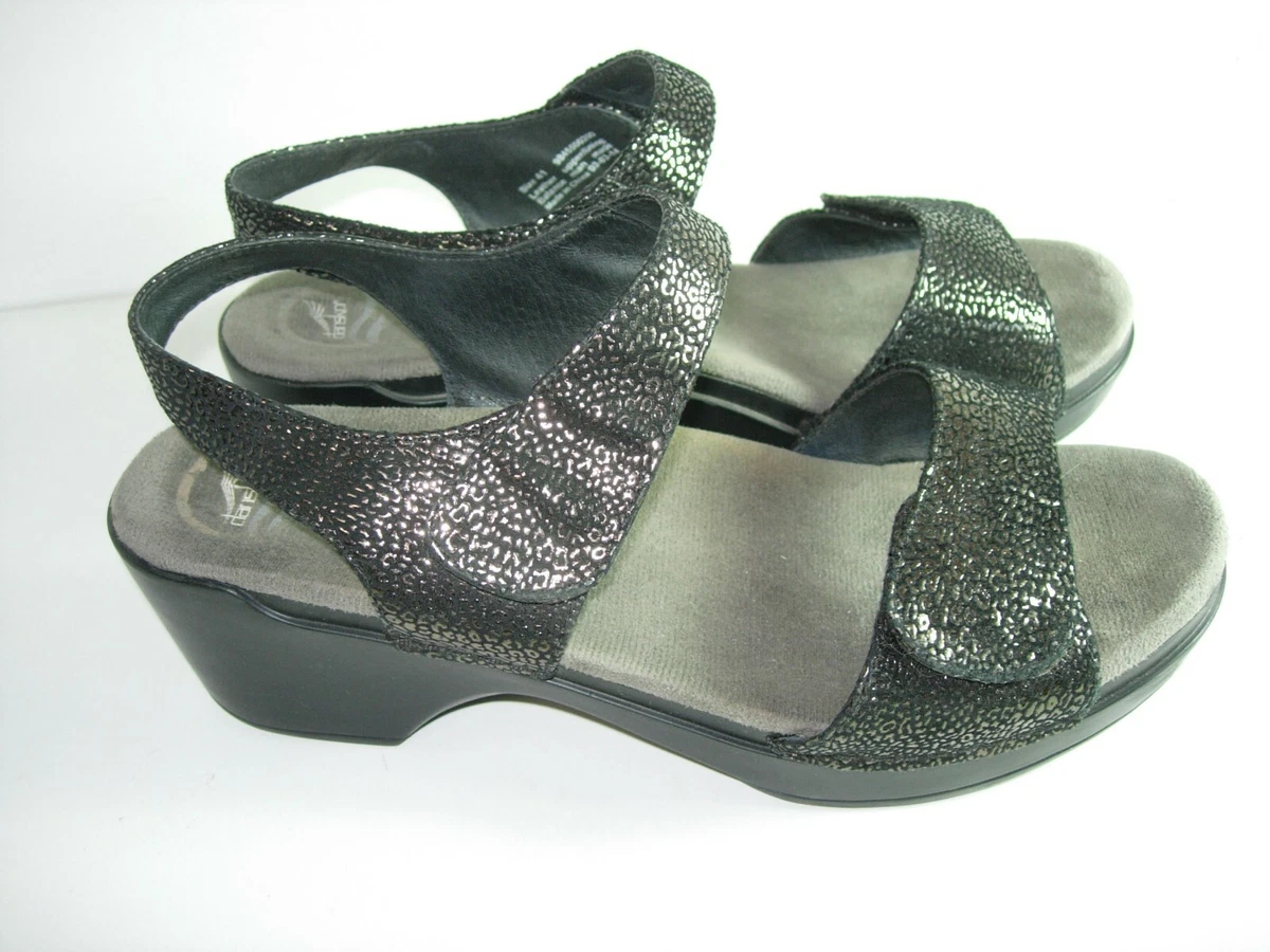 Silver store dansko sandals