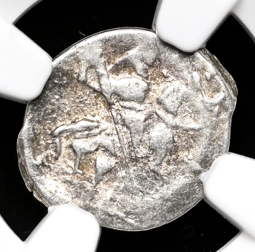 RUSSIA. Ivan IV "The Terrible", 1533-1584. Silver Kopek, Pskov, NGC AU50