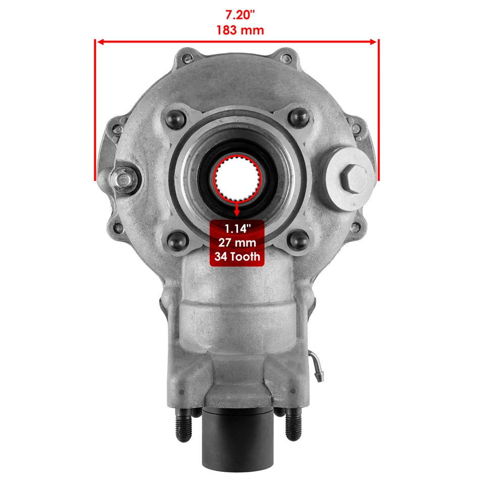 Complete Rear Differential Diff For Honda Fourtrax Foreman TRX400FW 1995-2001 - Image 2 of 4
