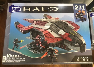 Mega Bloks Construx Halo Infinite Banished Phantom - HHC43 BNIB With All Figures