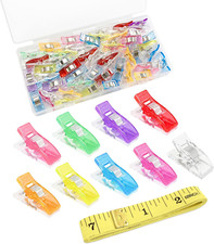 45 Pack Multipurpose Sewing Clips for Quilting and Crafts, Sewing Supplies for B
