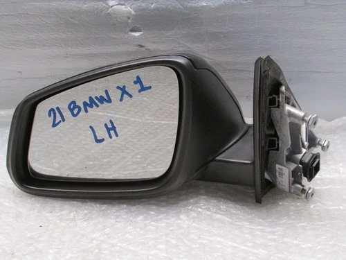 2016-2022 BMW X1 F48 LEFT DRIVER SIDE VIEW DOOR MIRROR BLACK *5-PINS* OEM