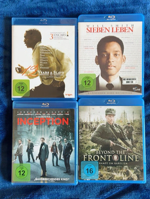 Blu-ray/DVD Film-Konvolut 10 Titel 3D Deutsch FSK16   Inception, Sieben Leben