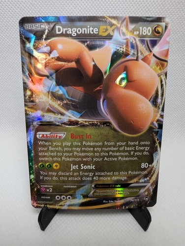 DRAGONITE EX 2014 POKEMON XY FURIOUS FISTS 74/111 RARE HOLO EX Q7183