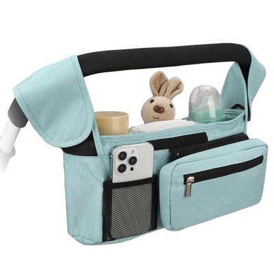 Stroller Organizer Bag with Cup Holders Baby Storage Universal Detachable Pouch