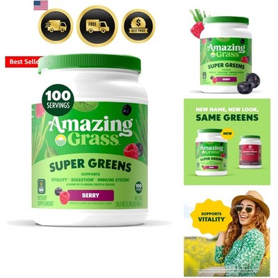 Greens Blend Superfood: Super Greens Powder with Spirulina, Chlorella, Beet R...