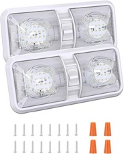 RV LED Lights Interior 12v, 2 Pack Leisure Led Ceiling Bathroom Light Fixtures 6