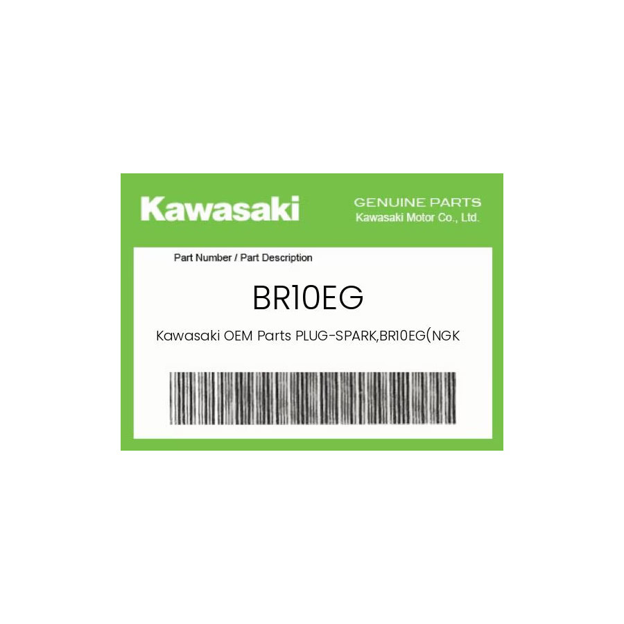 Kawasaki Genuine Plug-Spark,Br10EgNgk,Solid - Br10Eg