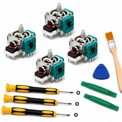 For Xbox Elite Series 2 Joystick Replacement 4 Pack Thumbstick Repair Tool Kit
