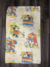 Vintage Disney Pillow Case Mickey Minnie Donald Fair Huey Dewey Louie 26x40
