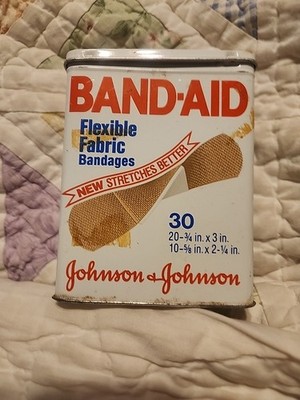 Metal Tin Bandaid Box