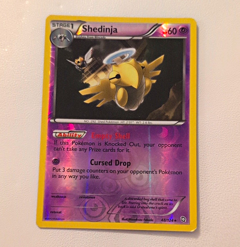 Shedinja 48/124 Dragons Exalted Reverse Holo Rare 2012 Pokemon TCG