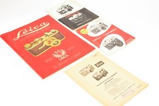Leica Lot of Vintage Camera 50th Anniversary Guide and 1958 Price List V27