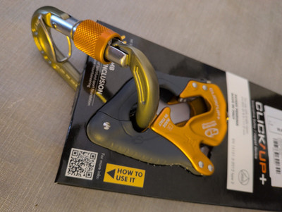 Climbing Technology CLICK UP+ Modell Sicherungsgerät für Kletterer orange grau