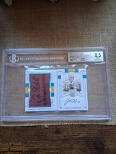 2020 Justin Herbert BGS 8.5 National Treasures Jumbo Rookie Auto 9/10 W/ 3 9s