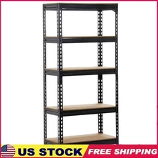 5-Tier Adjustable Steel Storage Shelf Unit Heavy Duty Boltless Rack Organizer US