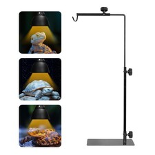 Simple Deluxe Reptile Light Stand Adjustable 16-32" Floor Lamp Holder Metal