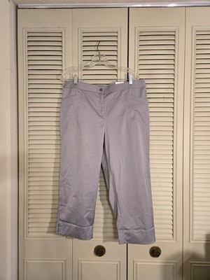 Weekends By Chico's Gray Crop Pants Size 2 NWT!