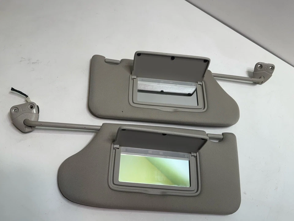 2013-2017 NISSAN ALTIMA SEDAN DRIVER & PASSENGER SIDE SUN VISOR SET BEIGE OEM Foto 2 de 4