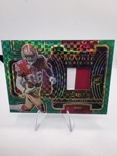2022 SELECT GREEN ROOKIE SWATCHES DANNY GRAY 3/5 SAN FRANCISCO 49ERS