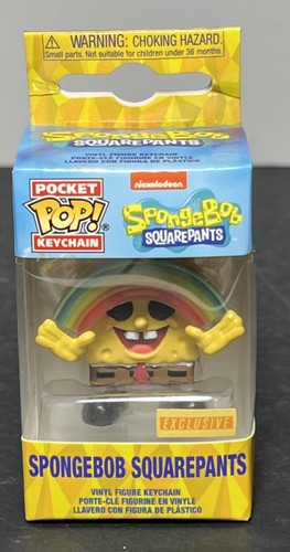 Funko Pocket Pop ! Porte-clés : Bob l'éponge pantalon carré boîte déjeuner vinyle exclusif neuf dans sa boîte