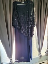 Navy Blue Mother of The Bride/Groom Dress 24W Worn Once Excellent Condition