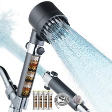 Filtered Shower Head with Handheld High Pressure 4 Spray Showerhead with Filt...