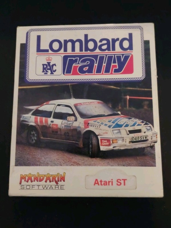 Lombard RAC Rally 1988 Atari ST Computer Game Vintage Retro big box MANDARIN