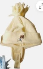 Adorable Baby Hats  Newborn to 3 Months - Fleece Hat with Strap and Tassel