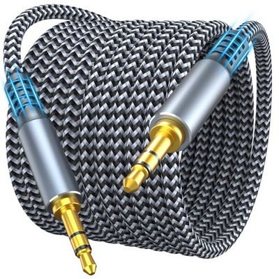 Aux Cord 10ft, 3.5mm Audio Cable - Nylon Braided 3.5mm Male to Male AUX Cable...