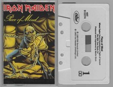 Iron Maiden Piece of Mind Cassette, 1983 EMI VG-VG 